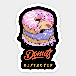 Donuts Destroyer Sticker